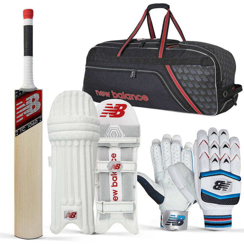 New Balance TC 1060 Cricket Bat, Gloves, Pads & Bag Bundle