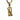 Golden Cricket Ball bat and stumps pendant