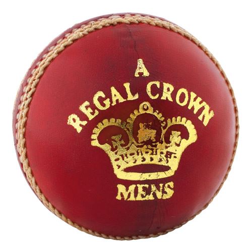 Readers Regal Crown 'A' Palla Da Cricket In Pelle Rossa - Qualità Cucita A Mano, Taglia Uomo (156g), Produttore Inglese Dal 1800