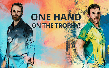 One hand on the trophy!