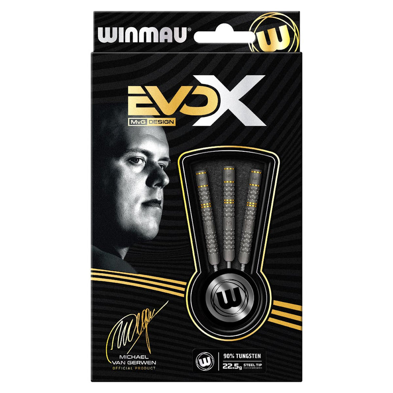 Winmau Mvg Evo X Darts 90% Tungsten Steel Tip Darts