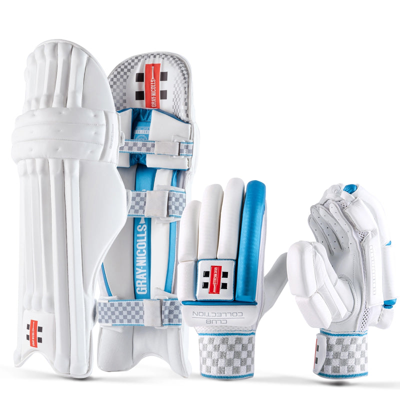 Gray-Nicolls Club Collection Cricket Batting Gloves & Pads Bundle
