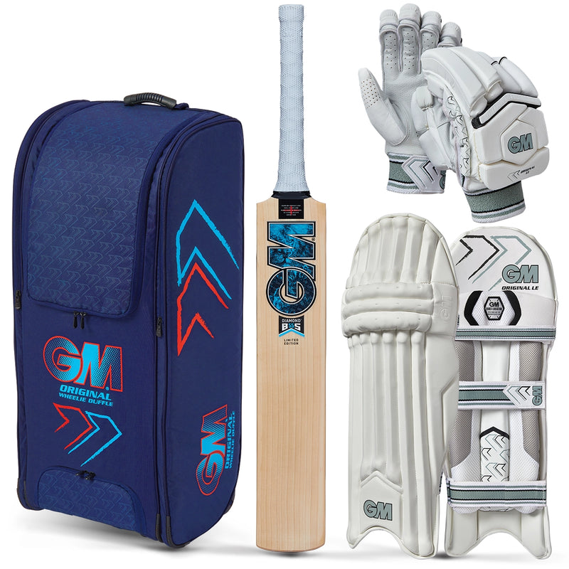 Gunn & Moore Diamond DXM LE Cricket Bat, Gloves, Pads & Bag Bundle