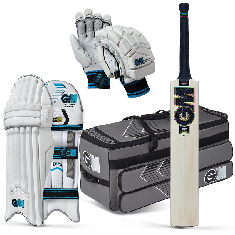 Gunn & Moore Hypa DXM LE Cricket Bat, Gloves, Pads & Bag Bundle