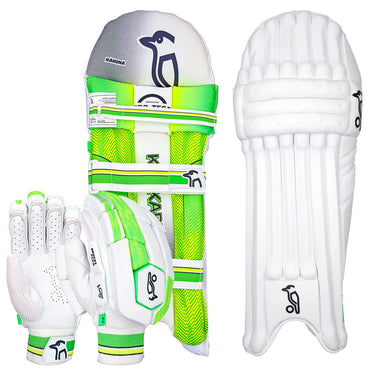 Kookaburra Kahuna 3.1 Cricket Batting Gloves & Pads Bundle