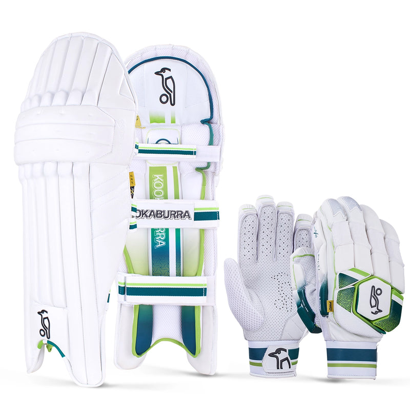 Kookaburra Kahuna Pro Cricket Batting Gloves & Pads Bundle