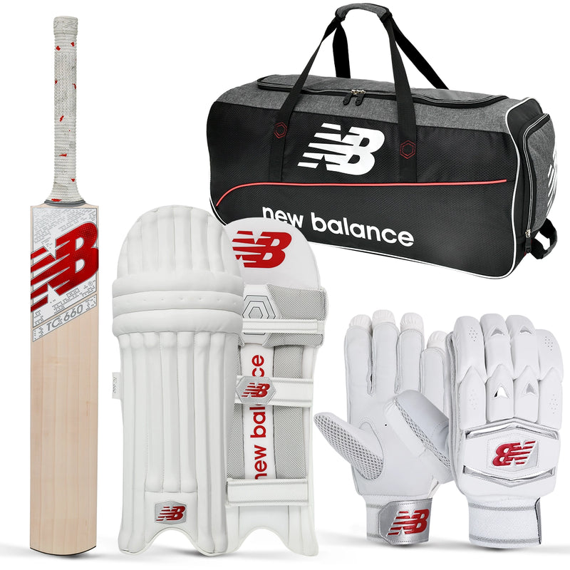New Balance TC 660 Cricket Bat, Gloves, Pads & Bag Bundle