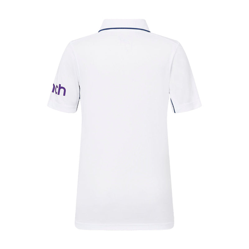 ECB Test Replica Short Sleeve Junior Shirt - 2024