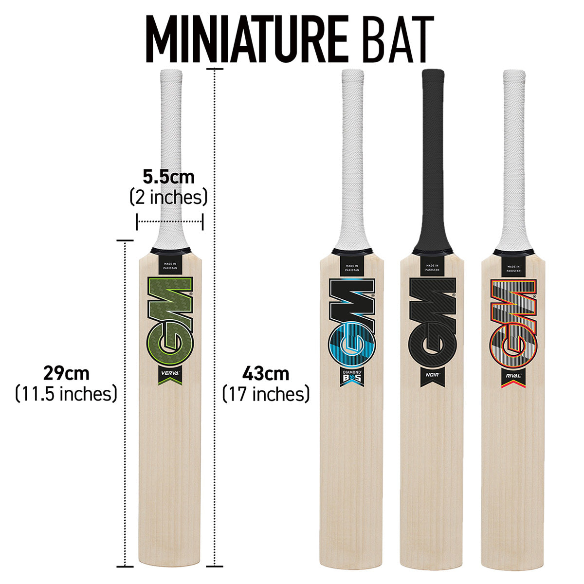 Kirect Bat Gunn & Moore Miniature Bat – CricketDirect