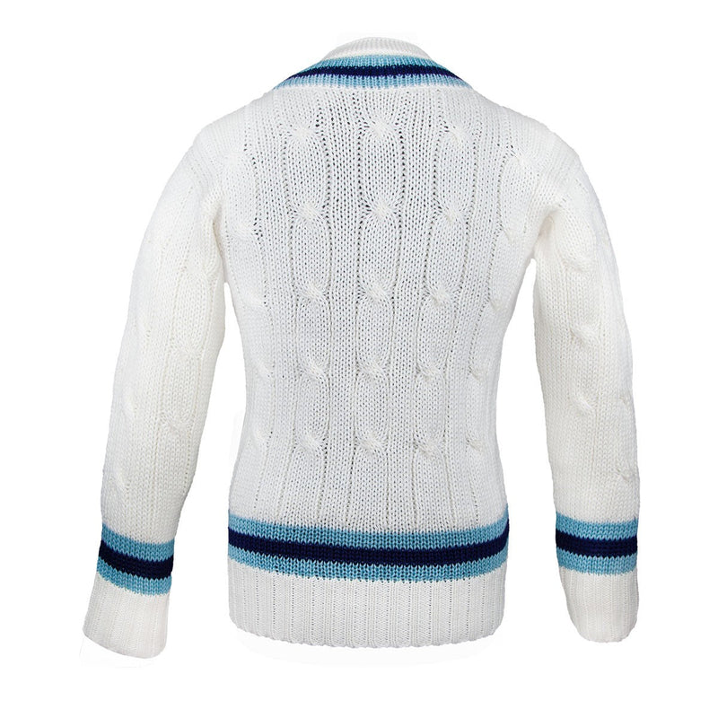 Pure Wool Long Sleeve Cricket Sweater