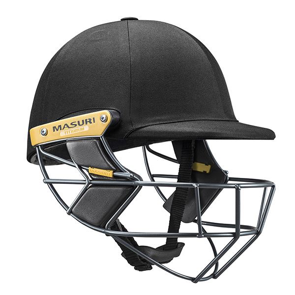 Masuri T-Line Titanium Senior Cricket Helmet Black