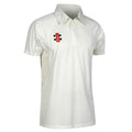 Gray Nicolls Storm Short Sleeve Junior Cricket Shirt Ivory