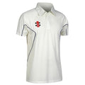 Gray Nicolls Storm Short Sleeve Junior Cricket Shirt Navy