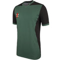 Gray Nicolls T20 Short Sleeve Junior Cricket Shirt Green/Black