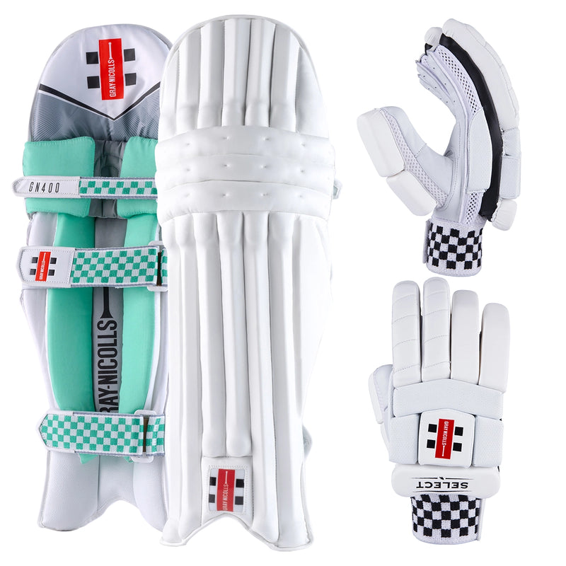 Gray-Nicolls GEM Cricket Batting Gloves & Pads Bundle